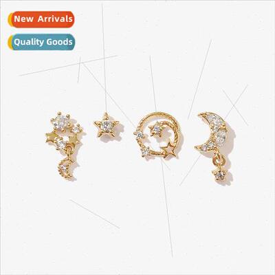 Koreamulti-sun moon star earrings ndy ear bone piercing earr