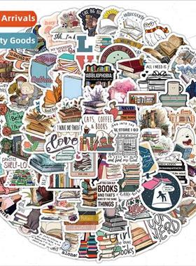 100 cartoon reading children stickers cell phone case luggag