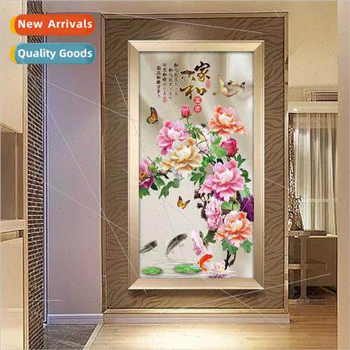 A large cross stch new modern Chinese living room vertical