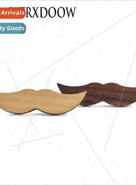 Brand New Wooden Bearded Tie Clip High Grade Pattern Printed