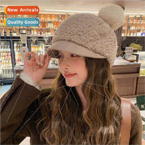 Korean  new fall winter warm hat female plush ear protection