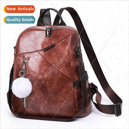 Travel Ladies Shoulder Bag New Soft Leather Europe Retro Out