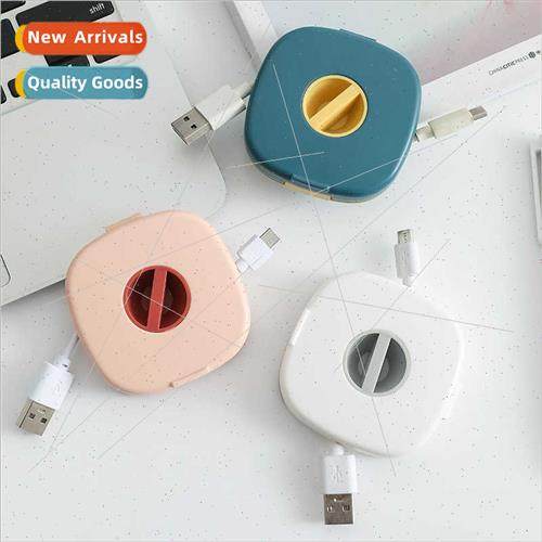Square rotatable headphone cable data cable organizer multif
