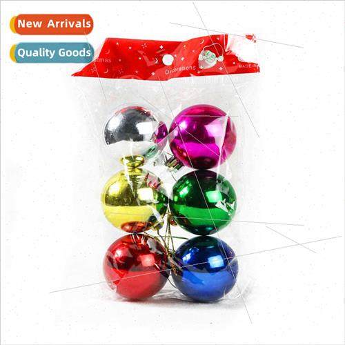 2023 Christmas Decorations 3/4/5/6/8cm Electroplated Glossy