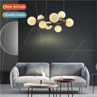 chandelier round creative Copper luxury room light living