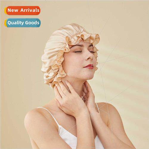 Shower Cap Dry Hair Cap Women Overhead Real Mulberry lk Fren