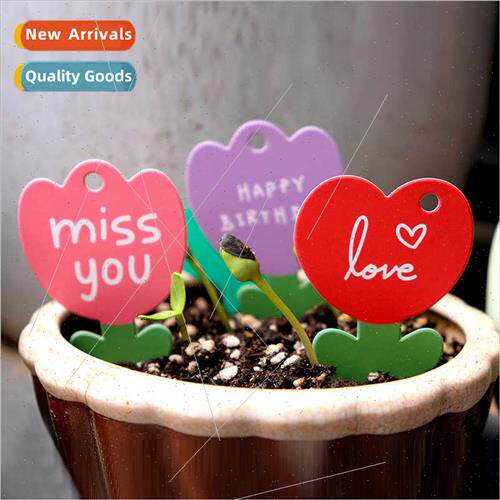 Small tag creative cute 12 flowers blessing message card sma