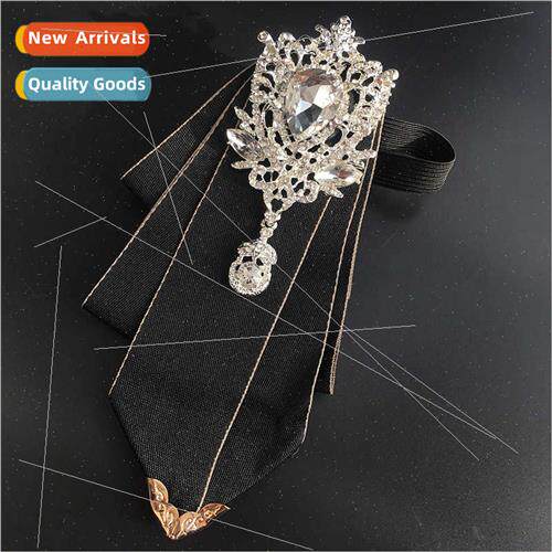 Men mal wear new diamond bow tie groom best man wedding unim