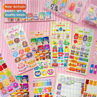 Cute vending machine series handbook stickers cute cartoon c
