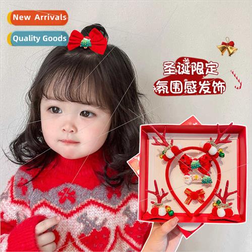 Christmas hair accessories 7pcs set children cute hair clips