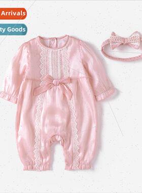 Baby Onesie 2023 Spring and Autumn Thin section female baby