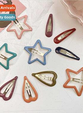 Spring on new children sweet hair clips girls cute broken ha