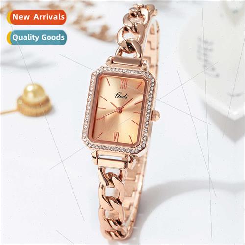 New luxury rhinestone cowboy band small green watch ladies n