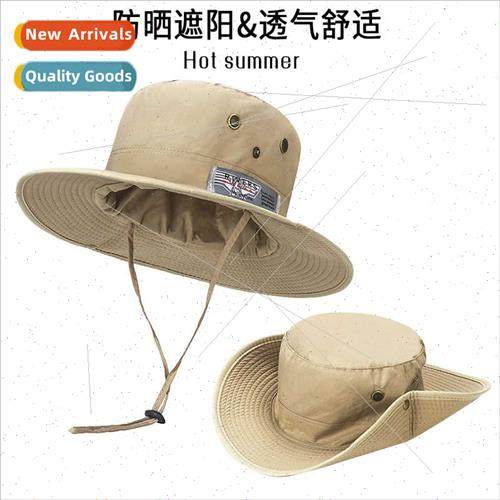 Fisherman hat children new large brim sunscreen western cowb