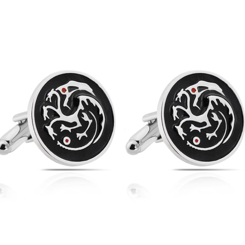 Song of Ice Fire Power Cufflinks Zinc Alloy Shaped Dragon