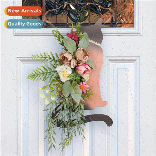 Speedway cat wooden sign 2023 creative home wreath decoratio