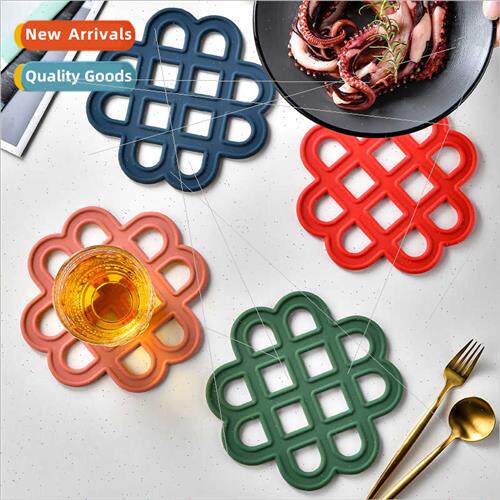 Chinese knot silicone insulating mats tabletop pots pans kch
