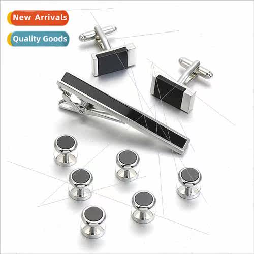 French Business Tie Clip Fine Set Clip cufflinks