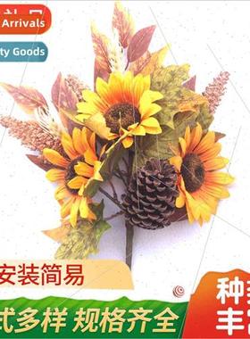 Harvest Thanksgiving Day Decoration mulation Sunflower Maple