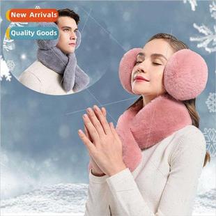 Earmuffs winter rabb hair big fur ball men women universal o