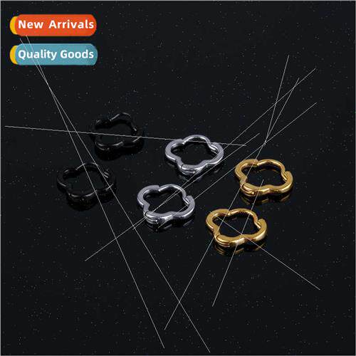 Fashion stainless steel coil simple trend plum flower buckle