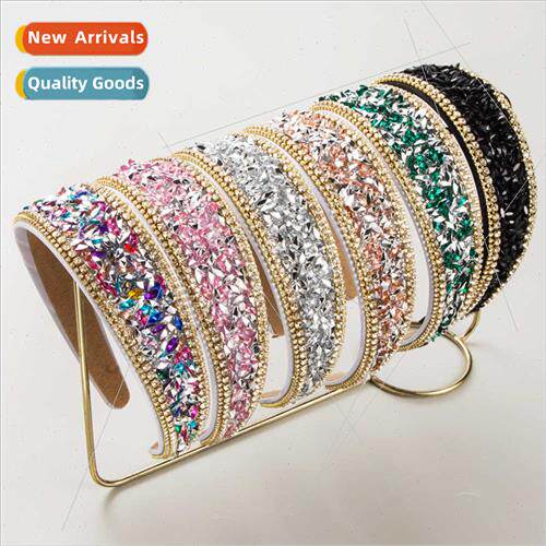 New Ba rhinestone hair bands female shiny imation diamond cr