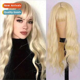 Water Wave Fiber Fashion Hea Chemical Wigs Hair Europe Curly