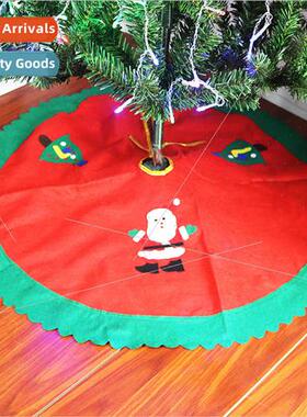 Christmas Tree Skirt 90cm Santa Claus Decal Tree Apron Chris