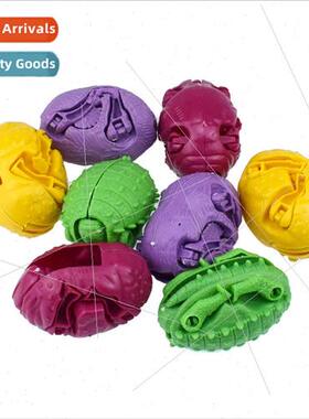 Four animal morphing eggs rhinoceros dinosaur morphing egg t