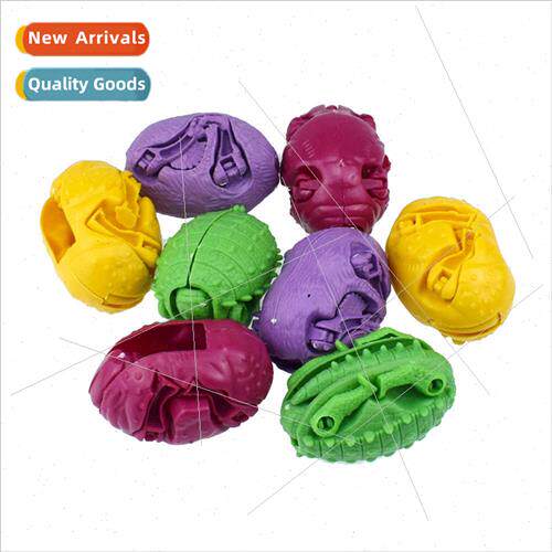 Four animal morphing eggs rhinoceros dinosaur morphing egg t