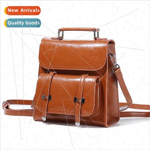 2023 winter new wind tide luggage leather solid color should