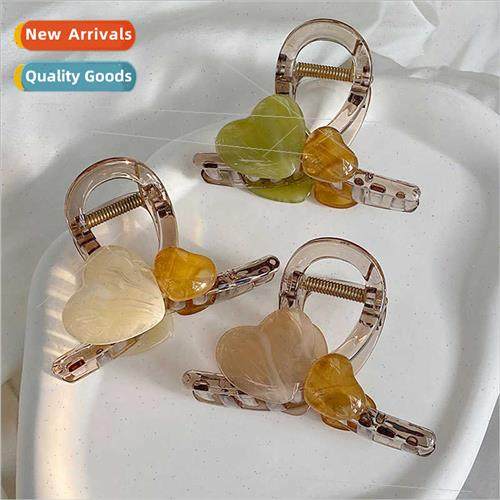 Fashion love heart grab clip teenage girls go out hundred te