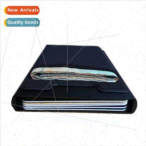Metal Aluminum Cred Card Case Card Holder Automatic Leather