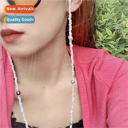 Europe ins colorful rice beads mask chain simple anti-drop n