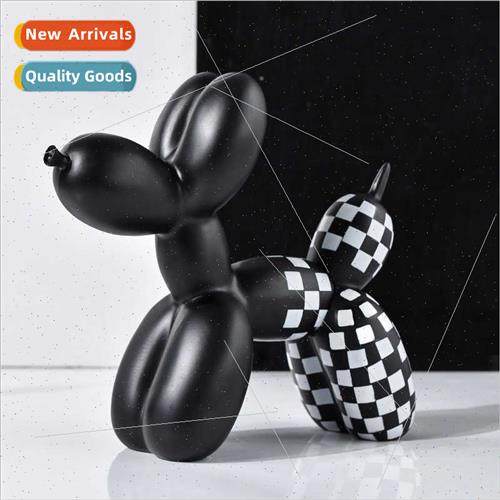 Ins Scandinavian creative black whe balloon dog ornaments li
