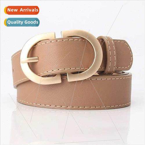 Korean fashion single-ring belt women casual dress shirt ver