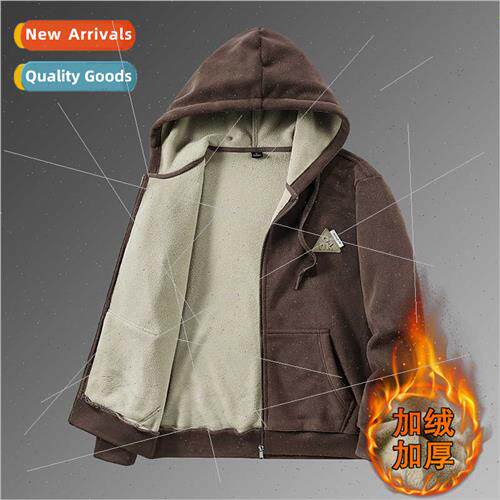 O grain fleece jacket fall winter men outer wear cold warm h