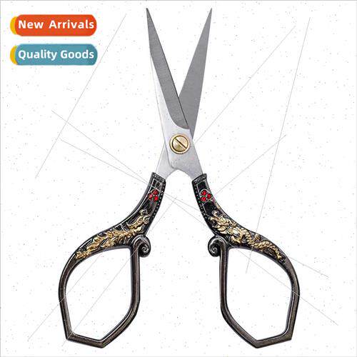 Vintage Scissors Dragon Phoenix Jewelry Scissors Stainless S