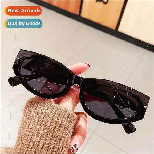 Europe square glasses rivets cat eye sunglasses male Y2K nd