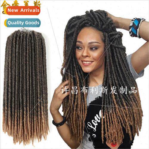 afro wig women 18 inches crochet hair wrap pipe dirty braid