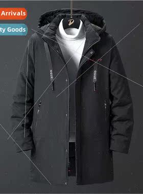 Cotton jacket men fall winter jacket 2023 new nd medium-leng