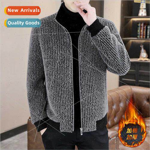 Autumn winter short mink jacket men fat plus size thickened