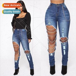 Trousers 女士牛仔裤 Women Denim Jeans Pants lady clothes