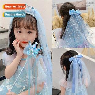 hair clips bands 2022 Elsa Frozen Princess sup Children