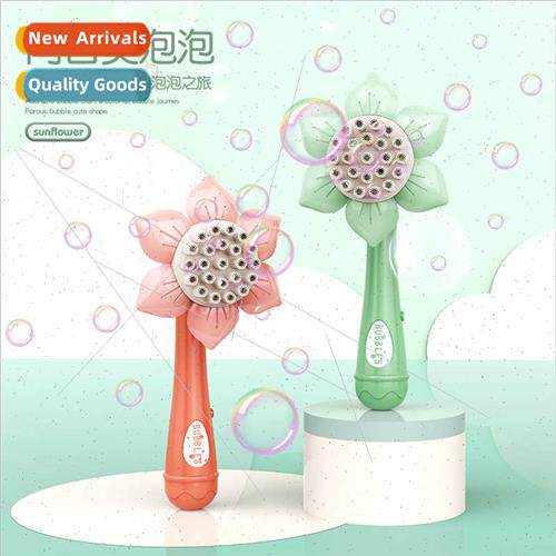 Sunflower Bubble Machine Children Handheld Electric Bubble W