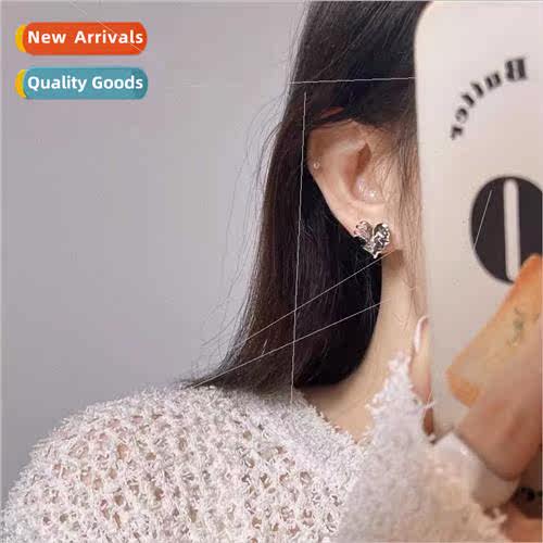 925 silver pin black zirconia heart metal earrings niche com