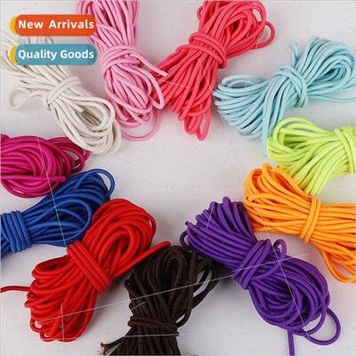 DIY material elastic rope durable closure round colored rubb