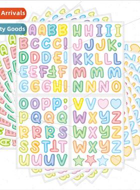 Cartoon letter stickers children waterproEnglish mark DIY wa