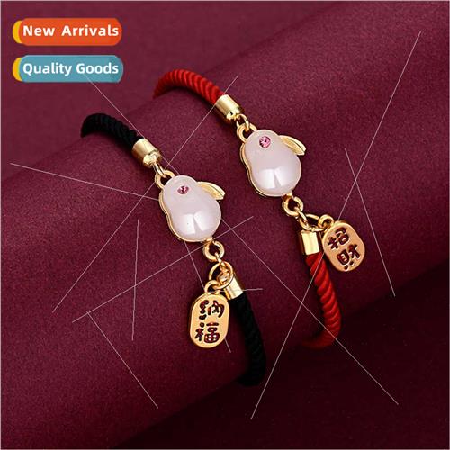 New attract wealth good fortune bracelet mascot jade rabbit