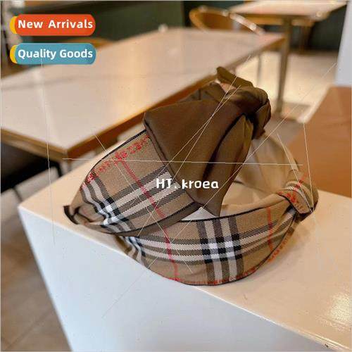 2024 retro college England plaid versatile Yankee milk curry